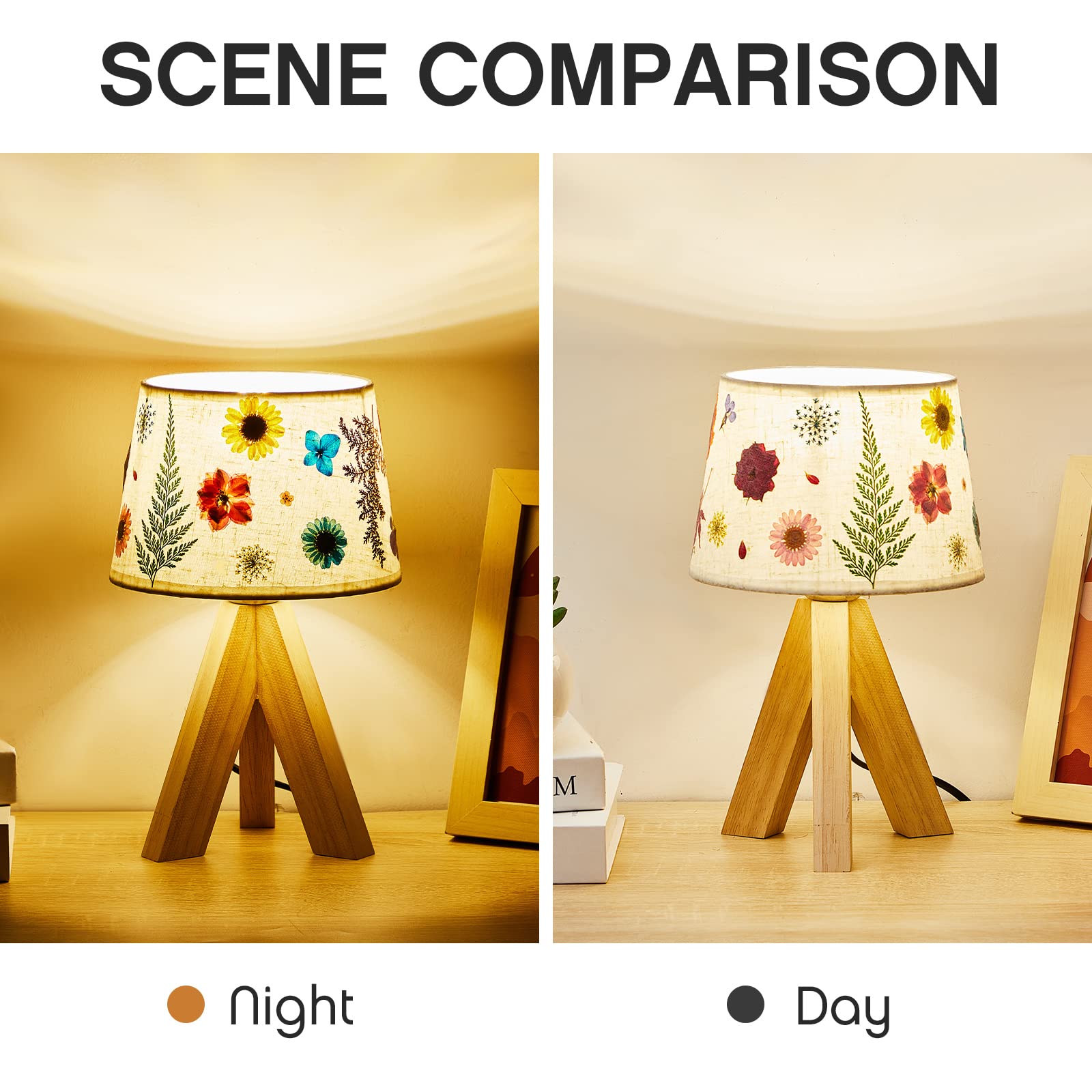 Hortsun Bedside Lamp Pressed Flower Bedside Lamp Pressed Flowers