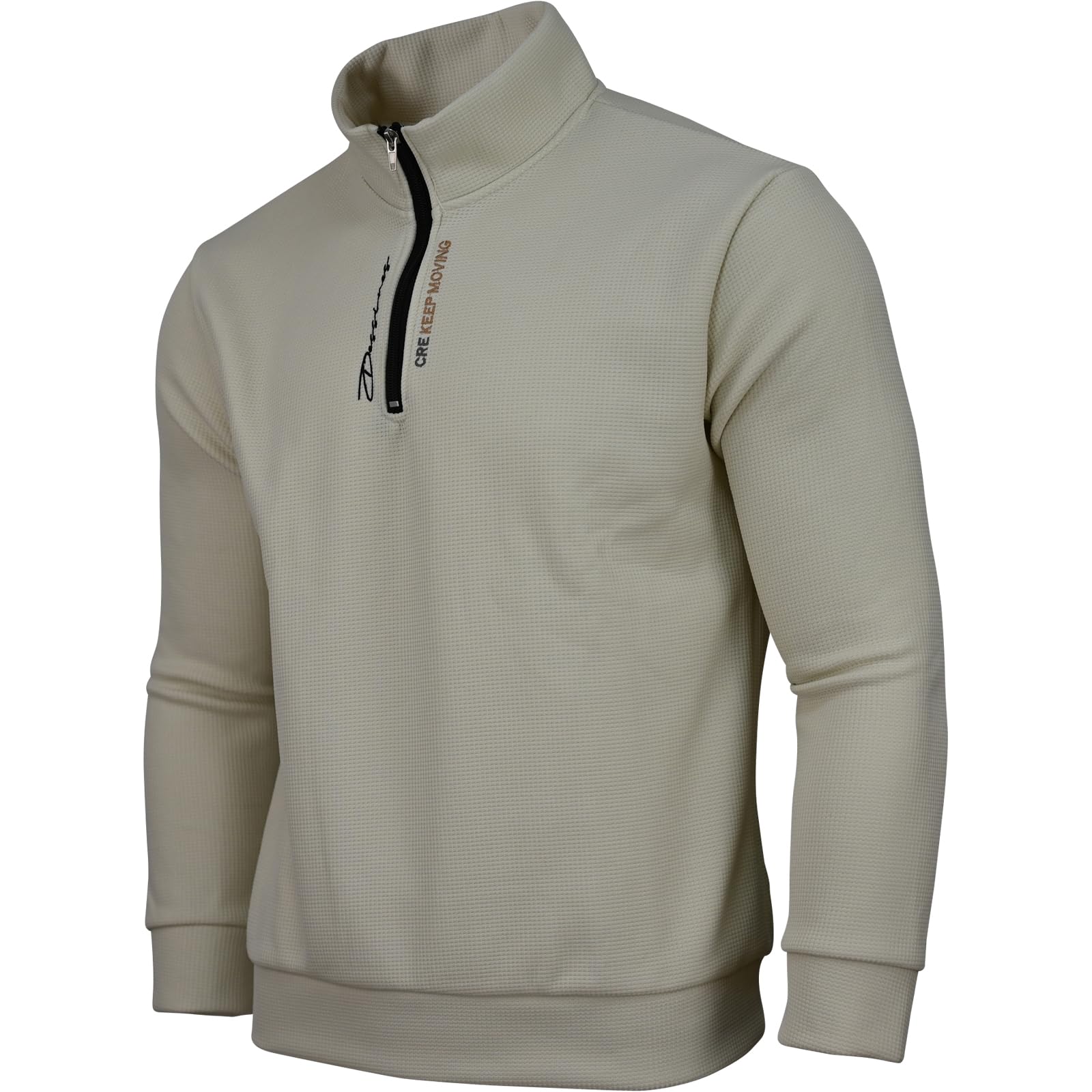 Soltice Męska bluza z długim rękawem, koszulki polo, sweter z dzianiny, melanżowy w paski z mieszanki bawełny (M do 3XL)