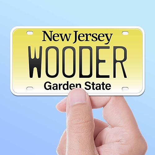 Miniatura 4 de Wooder NJ - Adhesivo para placa de matrícula, divertidas calcomanías de Nueva Jersey, calcomanía de Filadelfia para Hydroflask, laptop, termo -