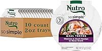 Vista 13 de Nutro So Simple Complemento de comida húmeda para perros, receta de pollo en caldo de huesos, bandejas de 2 onzas (10 unidades, paquete de 1)