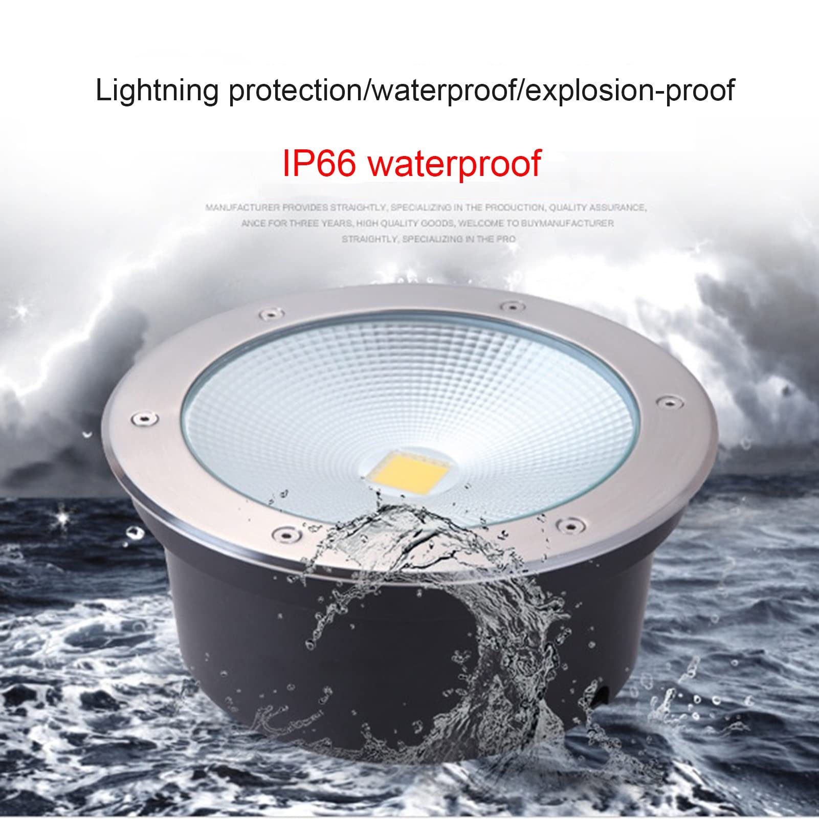 Faretto LED da incasso impermeabile IP66, illuminazione paesaggistica, ideale per vialetto, terrazza, sentiero, patio o ponte, AC85-265 V