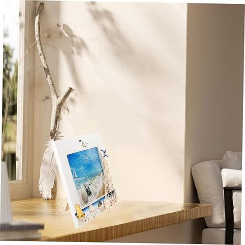 Miniatura 8 de Garneck 5 pcs photo frame wooden beach Ornament decoraciones para salas de casa nautical picture frames beach themed decoration Nautical Photo