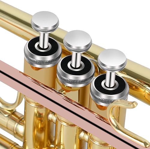 Miniatura 2 de EASTROCK Trompeta de cobre de fósforo dorado con estuche rígido guantes tela boquilla 7C instrumentos musicales para estudiantes principiantes o