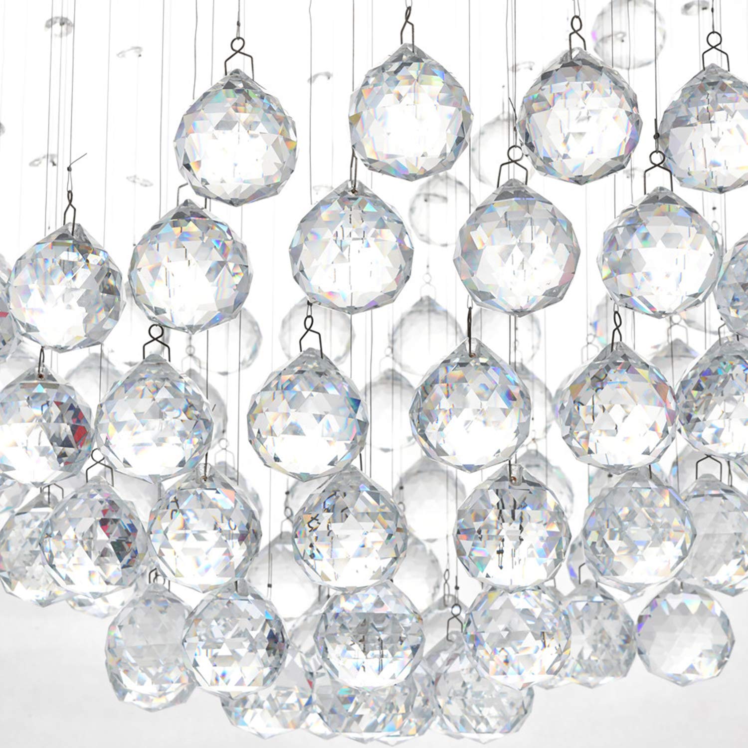 Modern Spiral Sphere Crystal Chandelier 