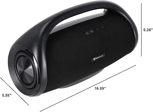 Miniatura 3 de Rockville Canon-XXL Altavoz Bluetooth portátil, graves profundos, 60 W, TWS, batería de 24 horas, resistente al agua, ecualizador, SDUSB, AUX,