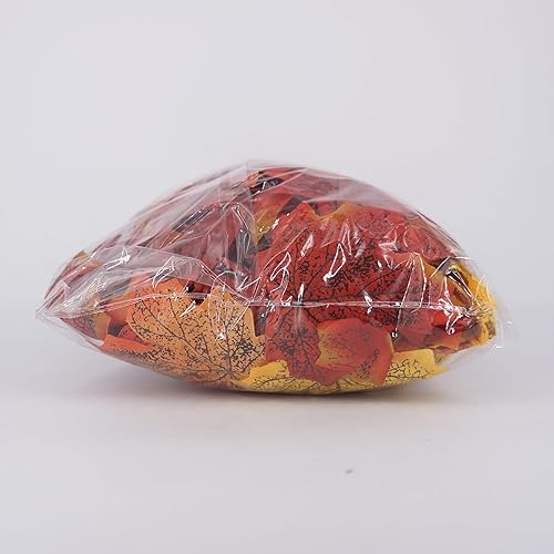 Miniatura 10 de ADORAMOUR Guirnalda artificial de hojas de arce de otoño, paquete de 2 unidades de 102.4 in de longitud, hojas de otoño falsas para decoración de