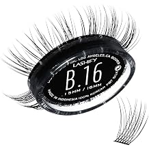 Lashify Bold 16mm Gossamer Eyelash Extensions Refill, Black, DIY False Lashes for a Natural Look