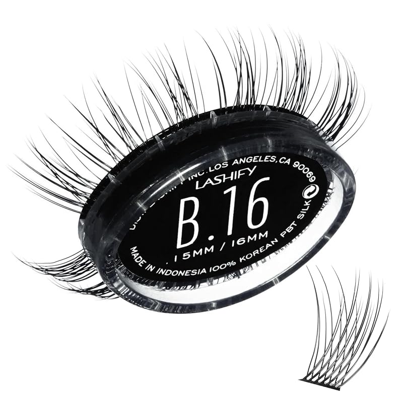 Extensões de cílios Gossamer Bold Lashify 16 mm, pretas, refil