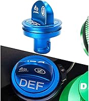 Vista 36 de Paquete combinado de tapa de combustible de aluminio Illlet, tapa de combustible diésel para Dodge – Tapa magnética verde diésel y tapa DEF azul
