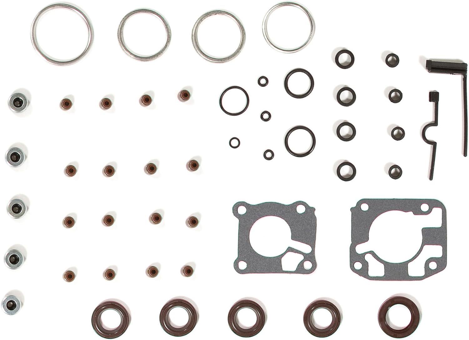 Evergreen HSHBIEV4028 Head Gasket Set Head Bolts Intake Exhaust Valves Compatible with 92-95 Honda Civic VTEC 1.6 SOHC D16Z6