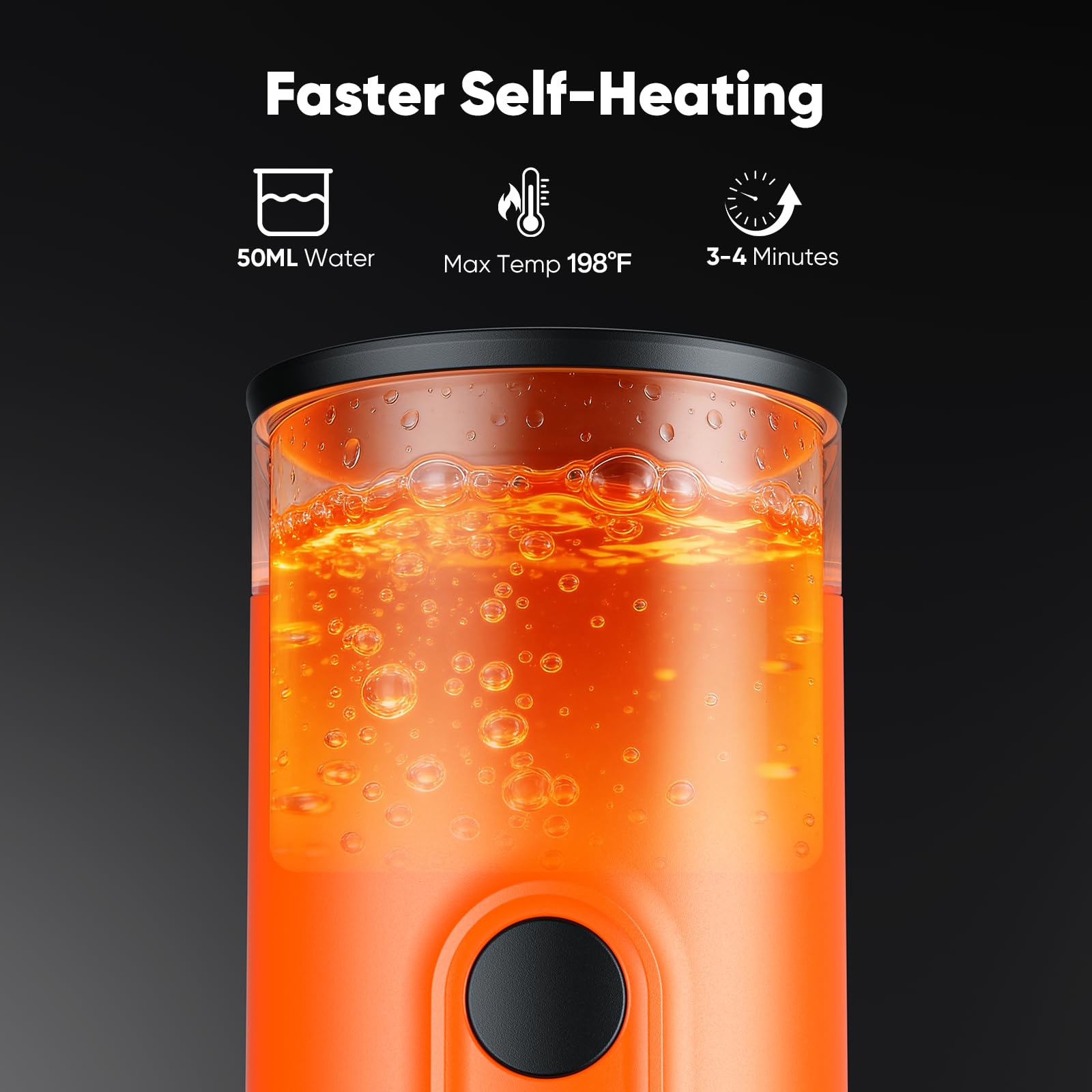 MyCampix Portable Espresso Machine with Self-Heating System, 15 Bar Travel Coffee Maker, Compatible with Capsules & Ground Coffee, USB-C Rechargeable Coffee Machine for Camping, Office & Travel - 5