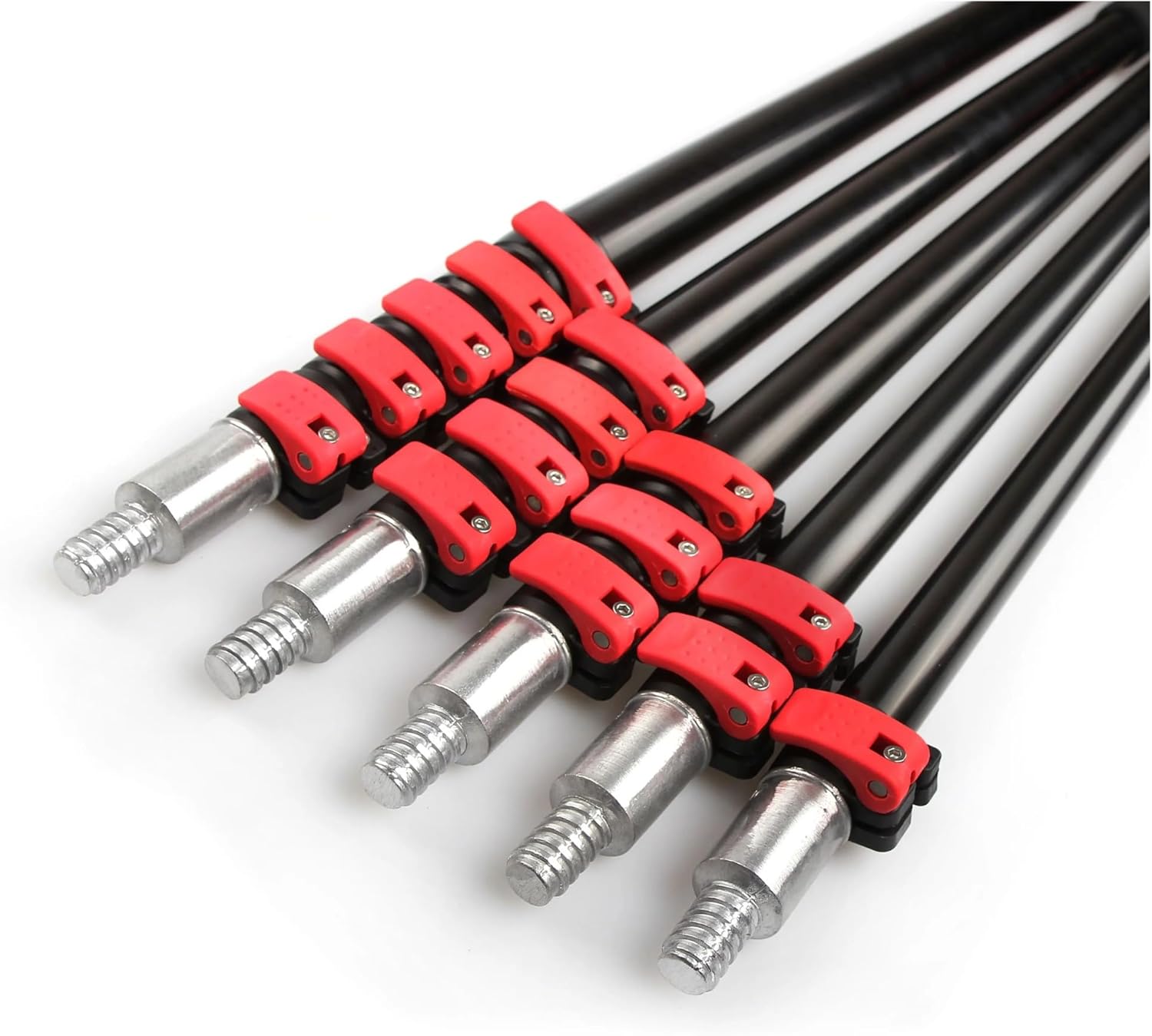 30ft Aluminum Telescopic Pole For Window Cleaner 9m Retractable Poles With Flip Cam Lock