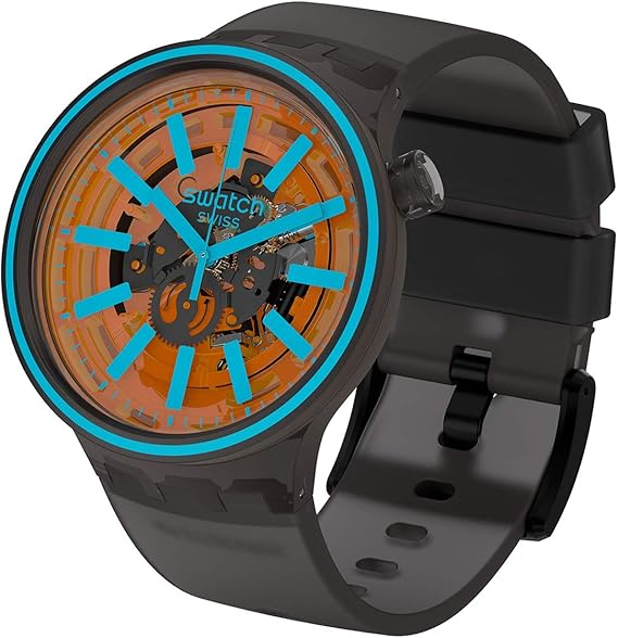 Swatch SO27B112 Armband-Uhr Fire Taste Analog Quarz Silikon-Armband :  Amazon.de: Uhren