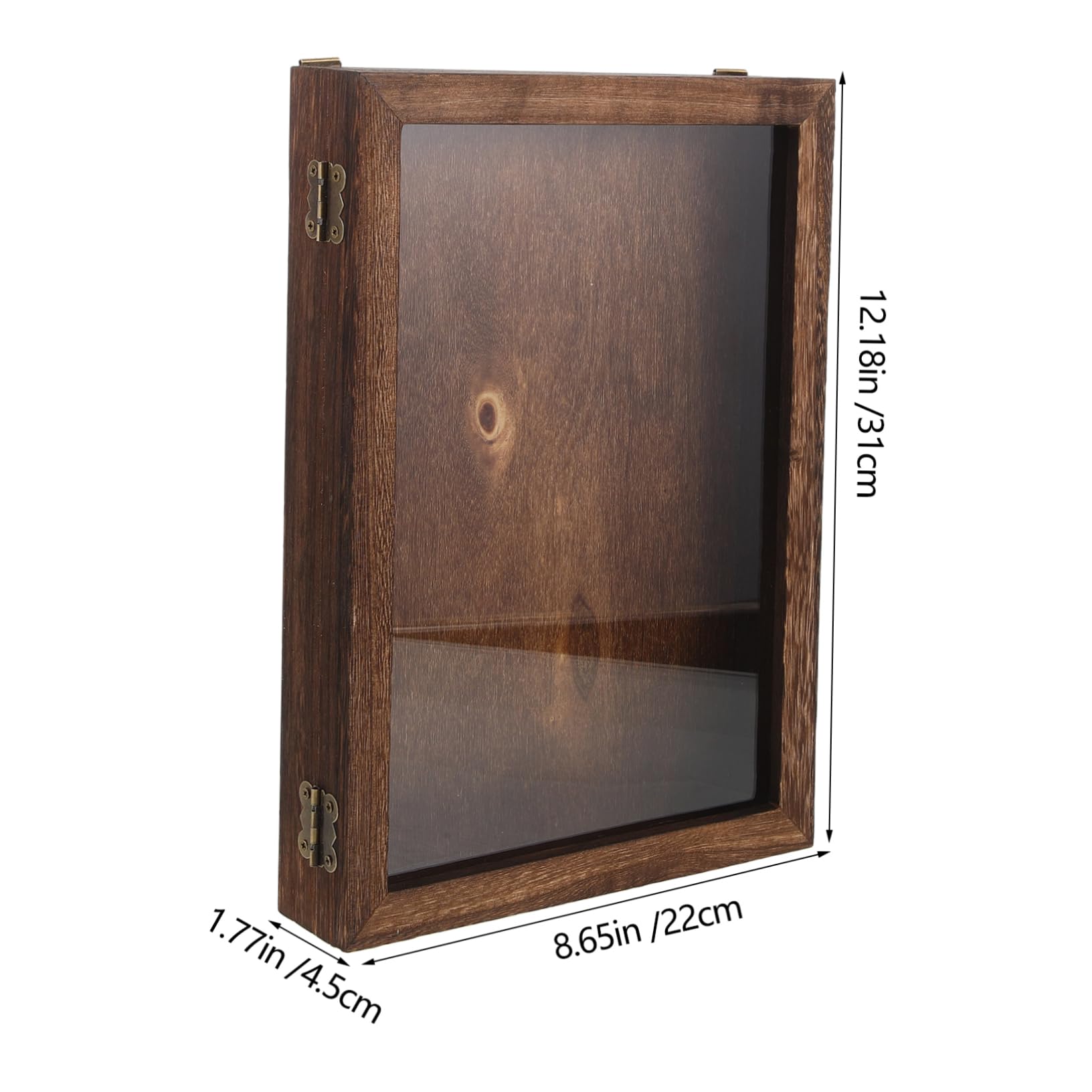 NAMOARLY Practical Flip-top Specimen Holder Wooden Display Case for Dried Flowers and Butterflies