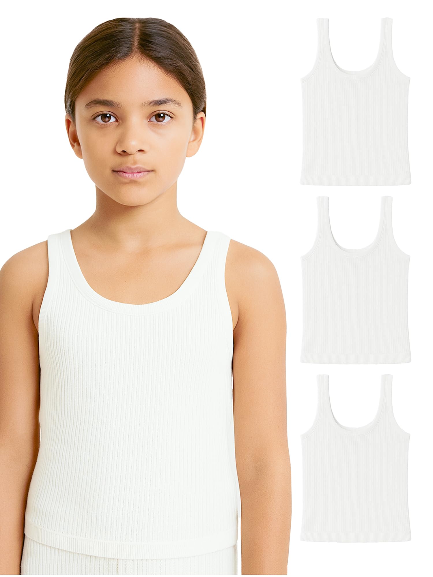 BODYCARE Girl's Slim Fit Thermal Top Pack Of 3-image-24