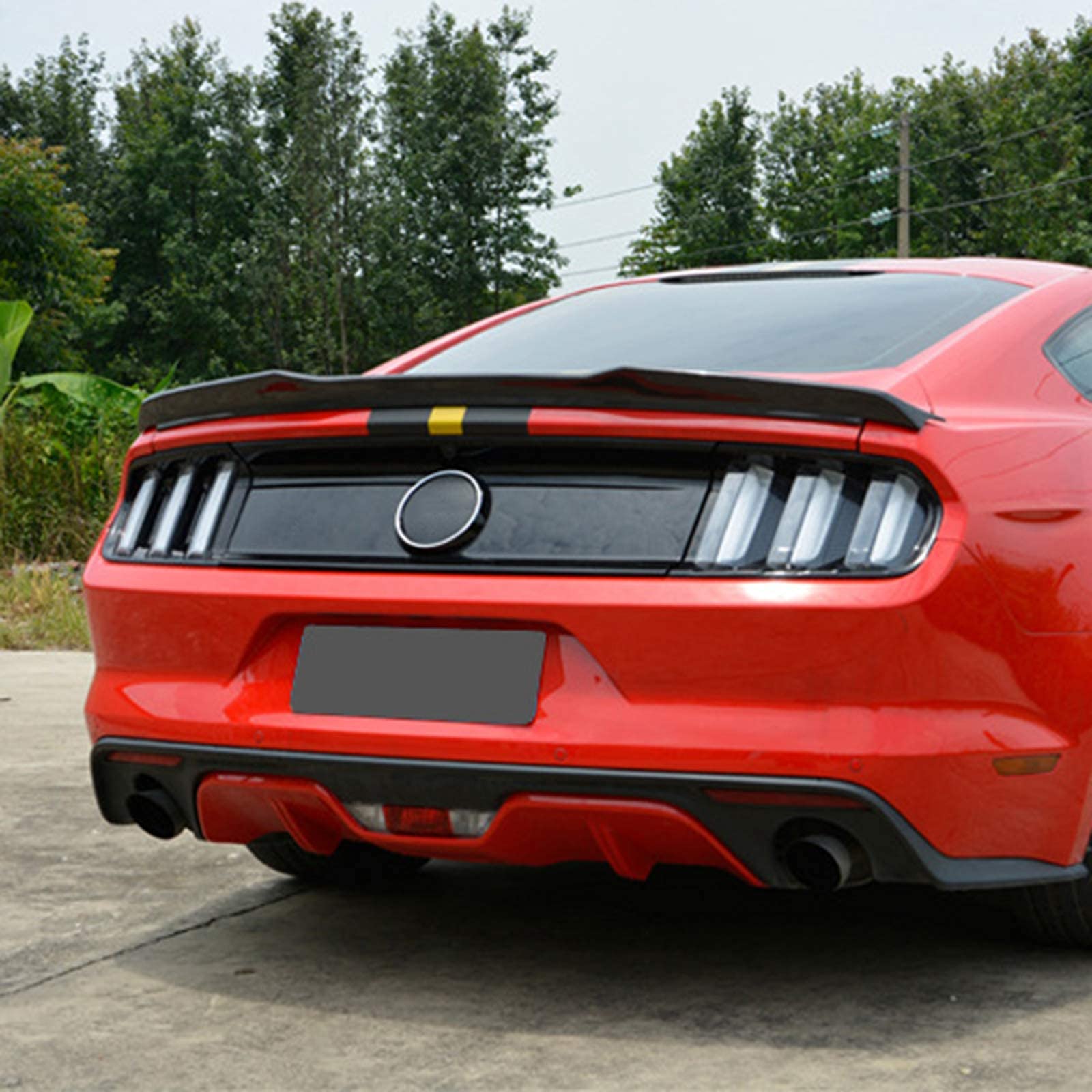 Buy HNSDD Carbon Fiber Rear Spoiler Trunk Spoiler Spoiler Suitable For Mustang 20152016 Car