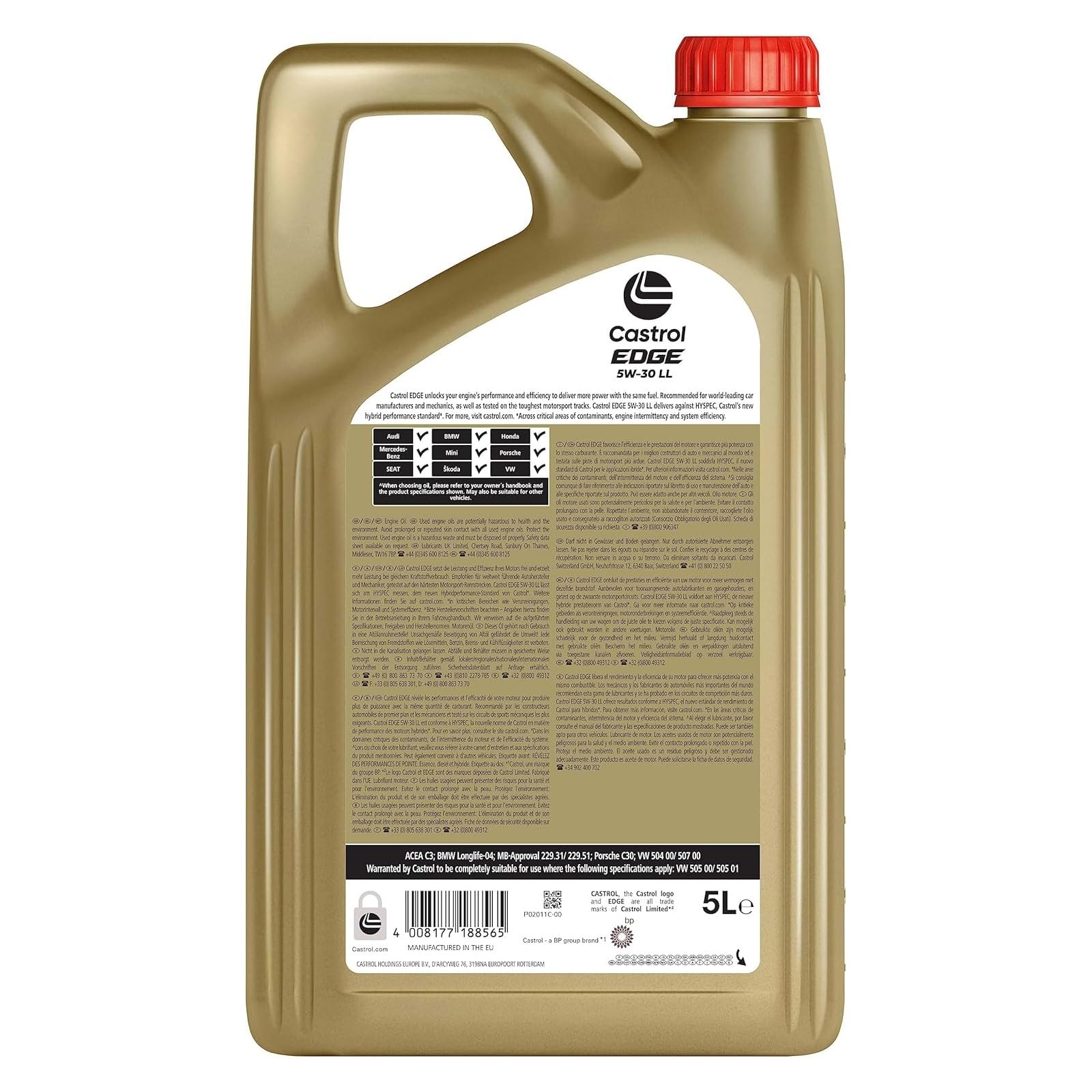 Olio motore Castrol 5W-30 LL LT. 5