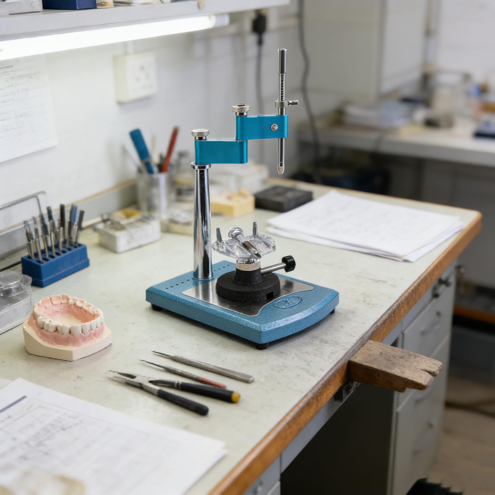 SenhE Attrezzatura da Laboratorio Odontoiatrica, Strumento da Laboratorio Regolabile per Misurazioni e Visualizzazioni di Precisione, Ideali per i Professionisti del Settore Odontoiatrico