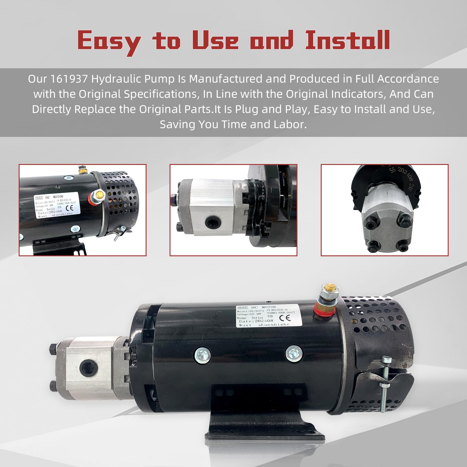 Roriさん専用 Amazon.com: 161936 161937 24VDC Hydraulic Pump Motor Assembly