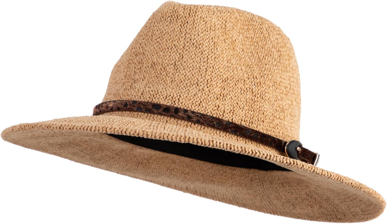 Jeanne Simmons Women's Cheetah Print Trim Band Hat