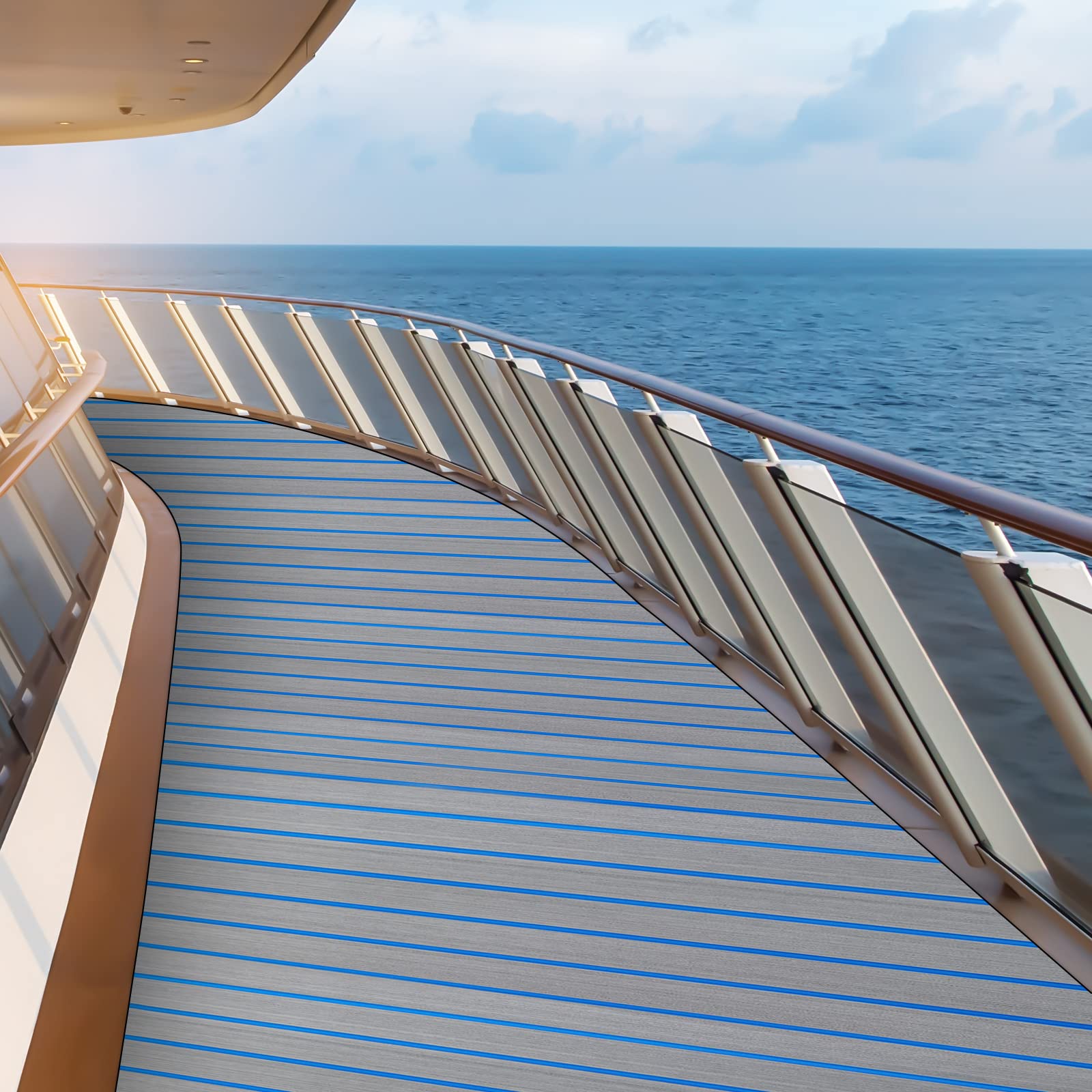 Alfombrilla de espuma antideslizante para barcos, yates, autocaravanas, suelos de jardín, escaleras, 240 x 60 cm