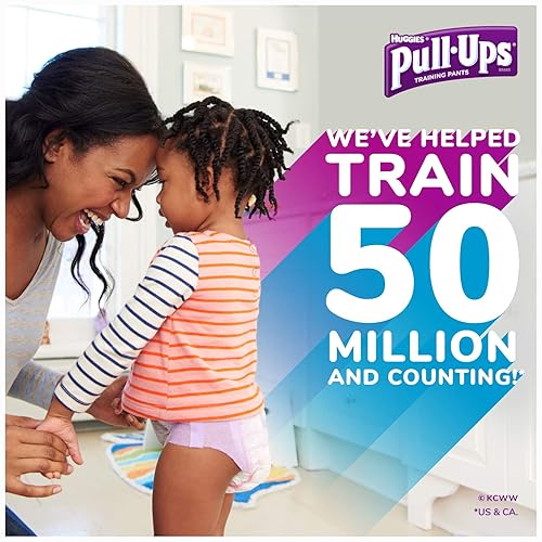 Miniatura 5 de Pull-Ups Learning Designs - Pantalones de entrenamiento para niñas, 2T-3T (18-34 libras), 25 unidades (el embalaje puede variar)