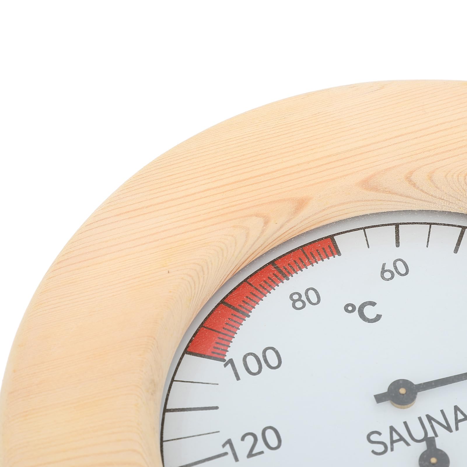 Termómetro de Sauna, Higrómetro de Termómetro de Sauna 2 en 1, Higrotermógrafo Montado en la Pared Monitoreo en Tiempo Real con Construcción de Madera para Hotel o Sala de Sauna
