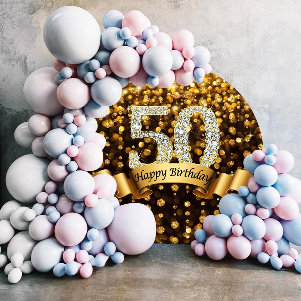 ROUND BABY SHOWER Batman Backdrop Happy Birthday Party Background