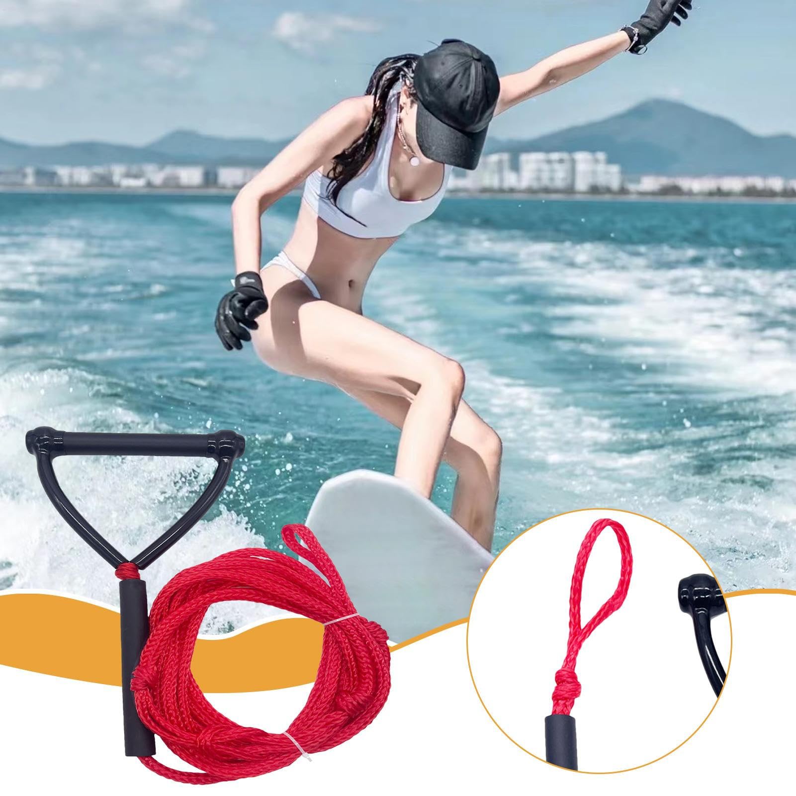 Cuerda de esquí acuático Wakesurf 24 pies alta resistencia para remolcadores de botes wakeboard