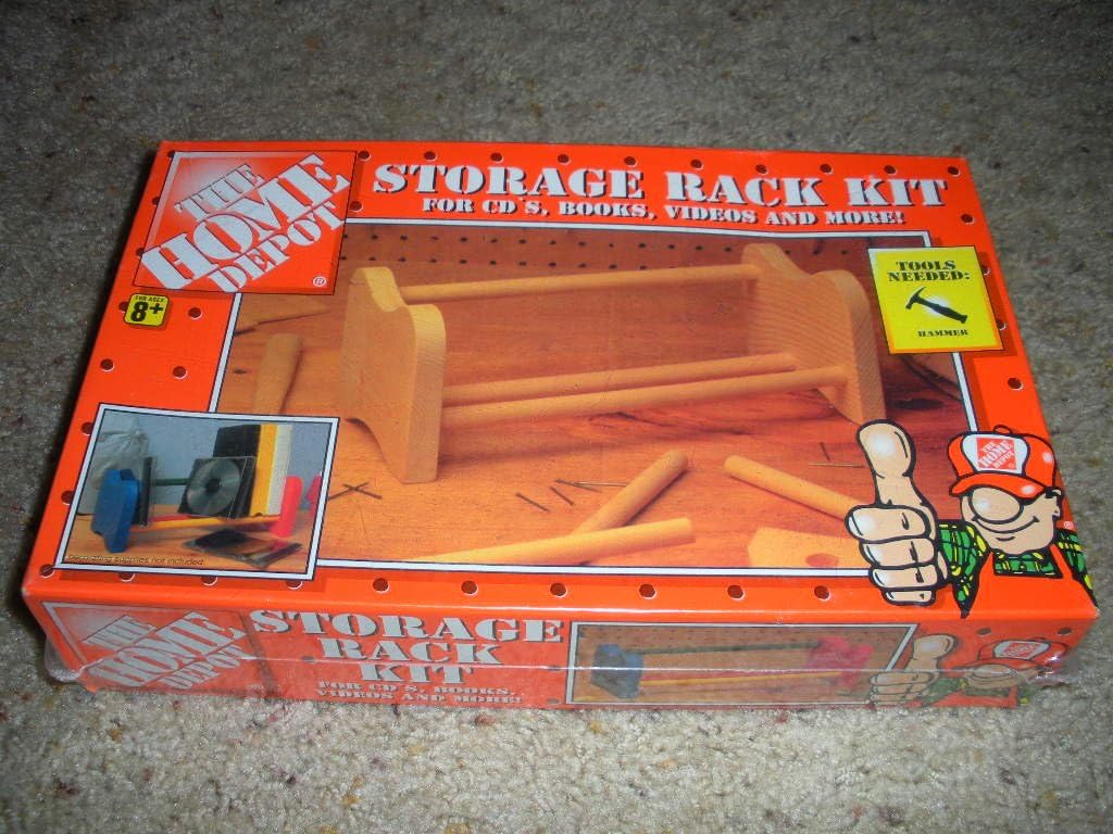 The Home Depot Storage Rack Kit for CD's, Books, Videos and
