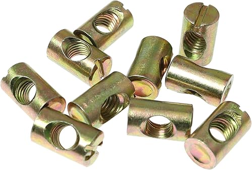 Miniatura 5 de RLECS Tuercas de barril ranuradas M8 Pozidriv M8, clavijas cruzadas, tuercas ranuradas, martillo de tuerca horizontal para muebles, camas, sillas de