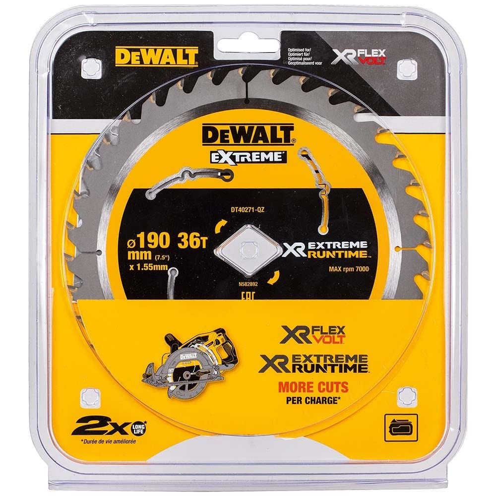 Dewalt DT40271-QZ DT40271 - Lama diamantata a 36 denti, 190 mm, per DCSDCS577