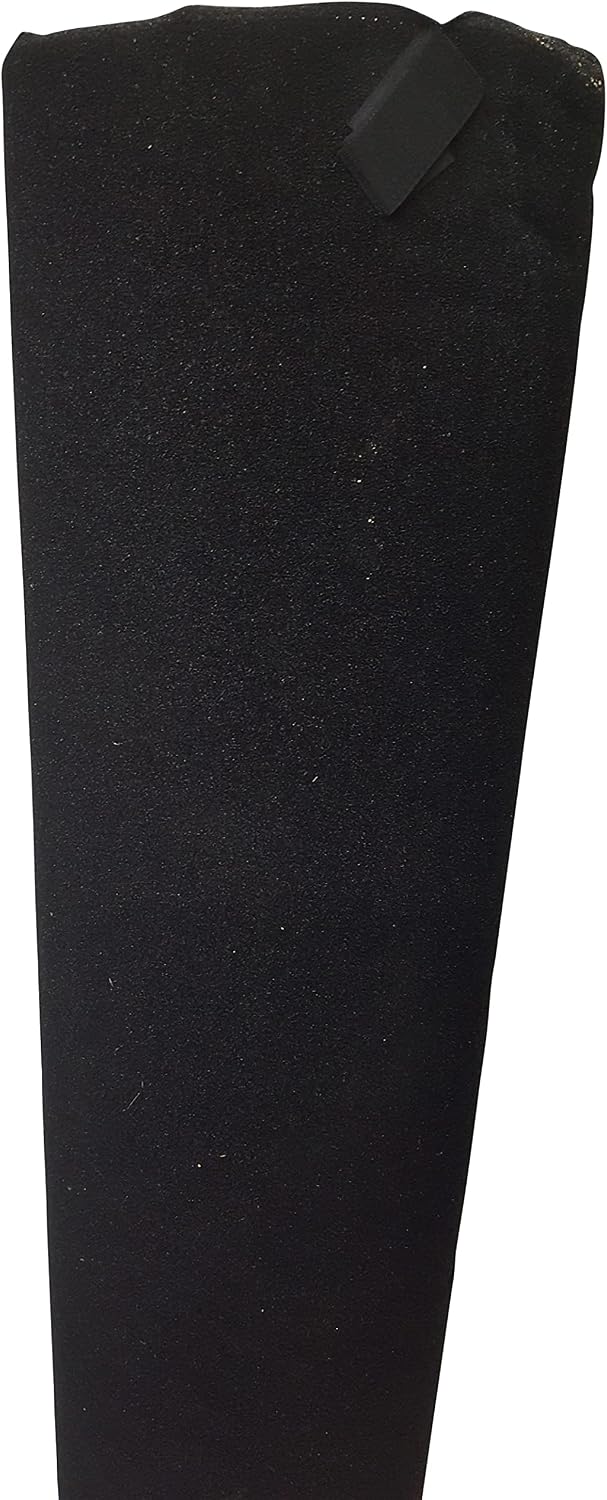 Hook and Loop Material Sew On Loop only by The Yard 60" Wide Black, Perfect for Shadow Boxes, Display Boards, Exhibit Booths Made in USA.