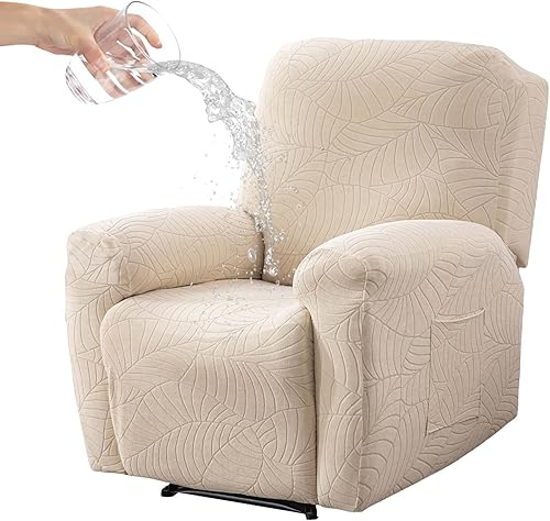Vista 39 de Eco-Ancheng Fundas reclinables de 4 piezas, fundas para sillas reclinables, fundas elásticas para sofá reclinable, fundas ajustables antideslizantes