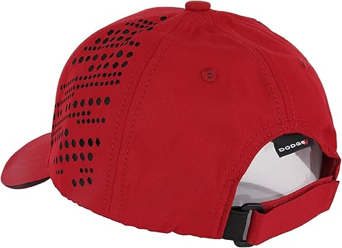 Miniatura 5 de Dodge Sombrero bordado SRT Hellcat Performance con protección UV y absorción de humedad para hombre  Gorra de papá, RojoNegro