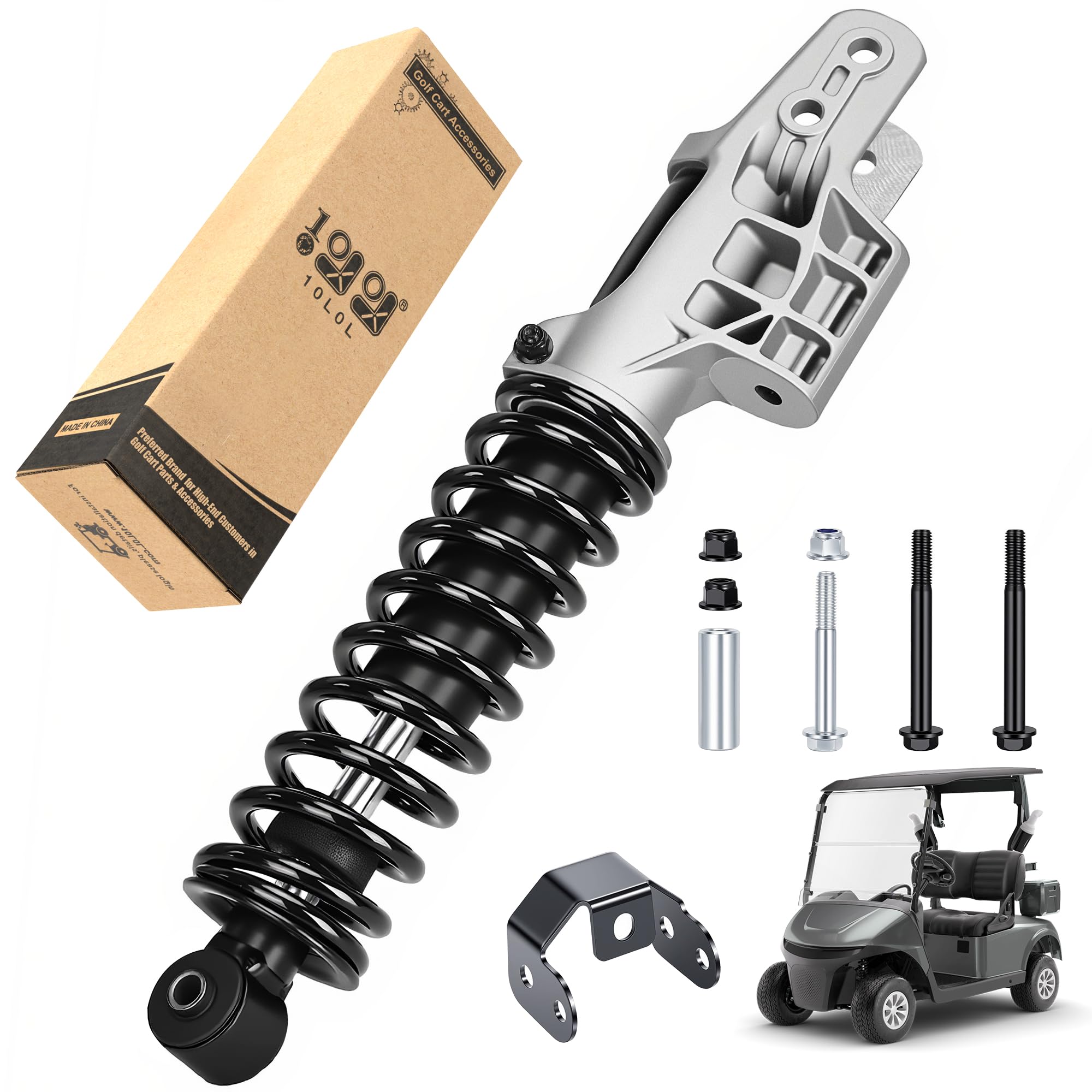 Photo 1 of 10L0L Golf Cart Front Shock Strut Assembly for EZGO RXV & Freedom 2016-up, with Aluminum Base, OEM 10005649 Replacement Part