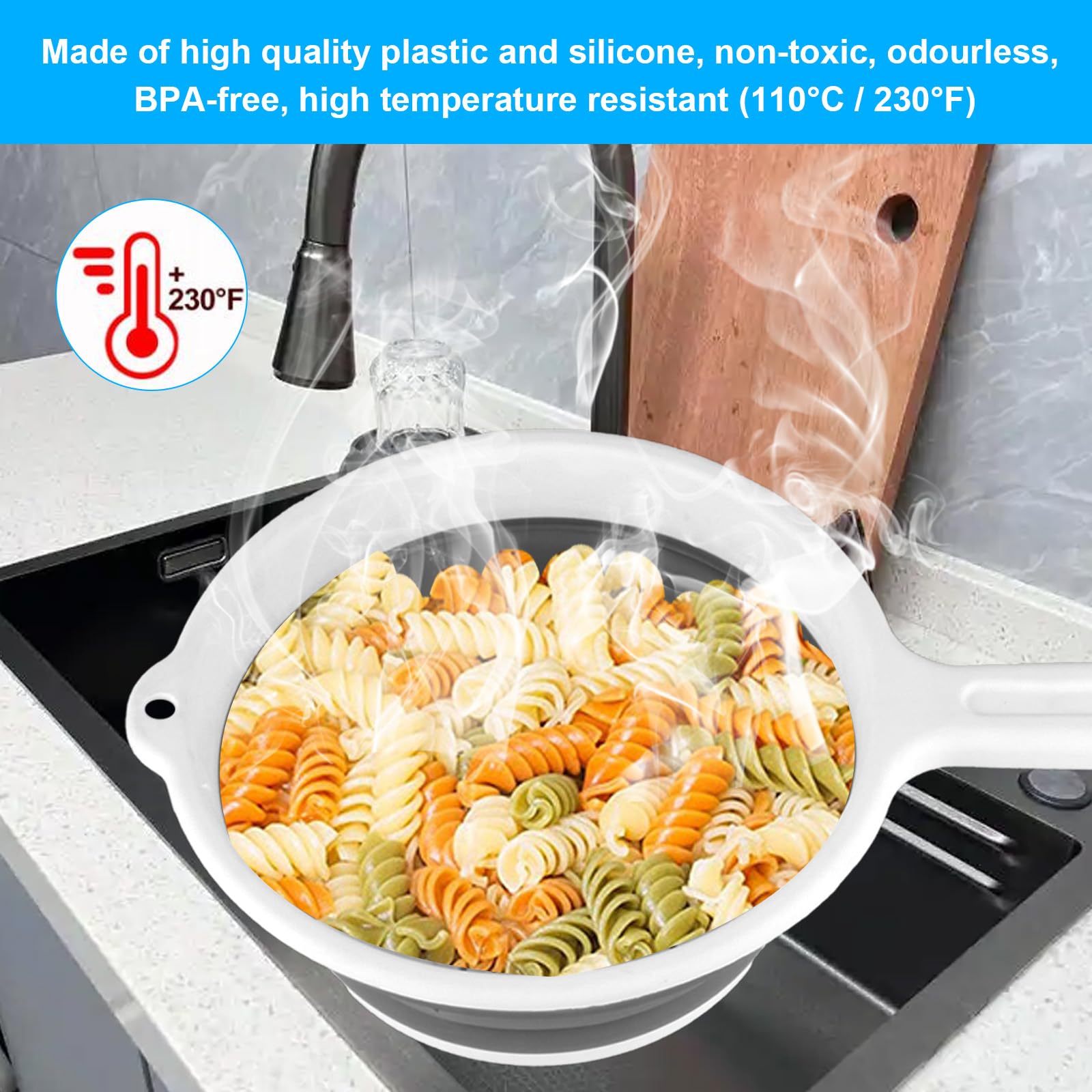 Colino Pieghevole Con Presa In Gomma, Per Lavare Verdure Frutta E 847200