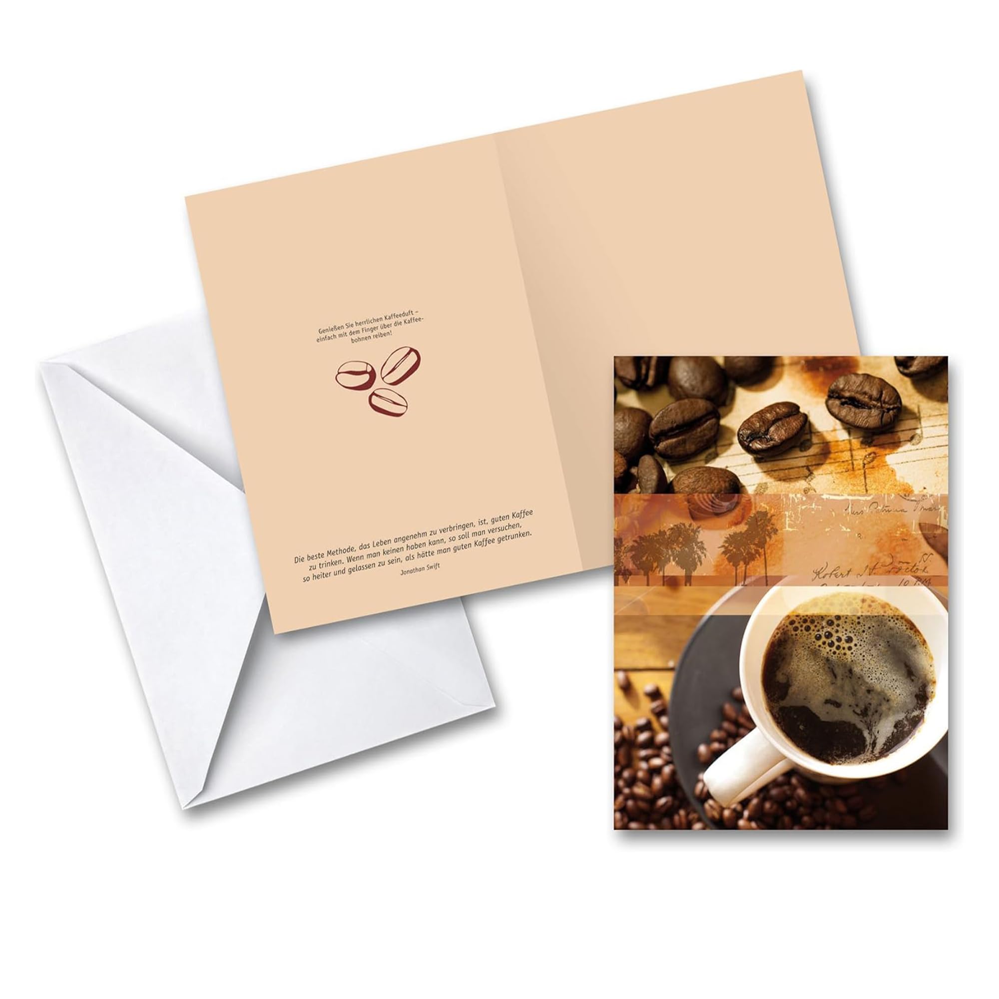 Geburtstagskarte Mit Dackel & Kaffeemotiv – 12,7x17,8 Cm, Blanko Innen, Mit Umschlag, Für Alle Anlässe