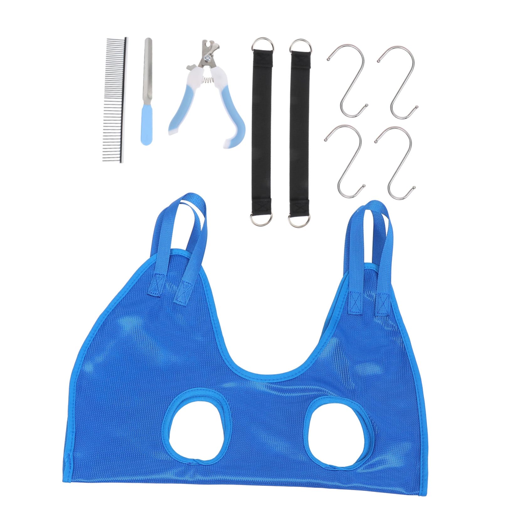Hamac de toilettage respirant en polyester contre le stress de la coupe des griffes