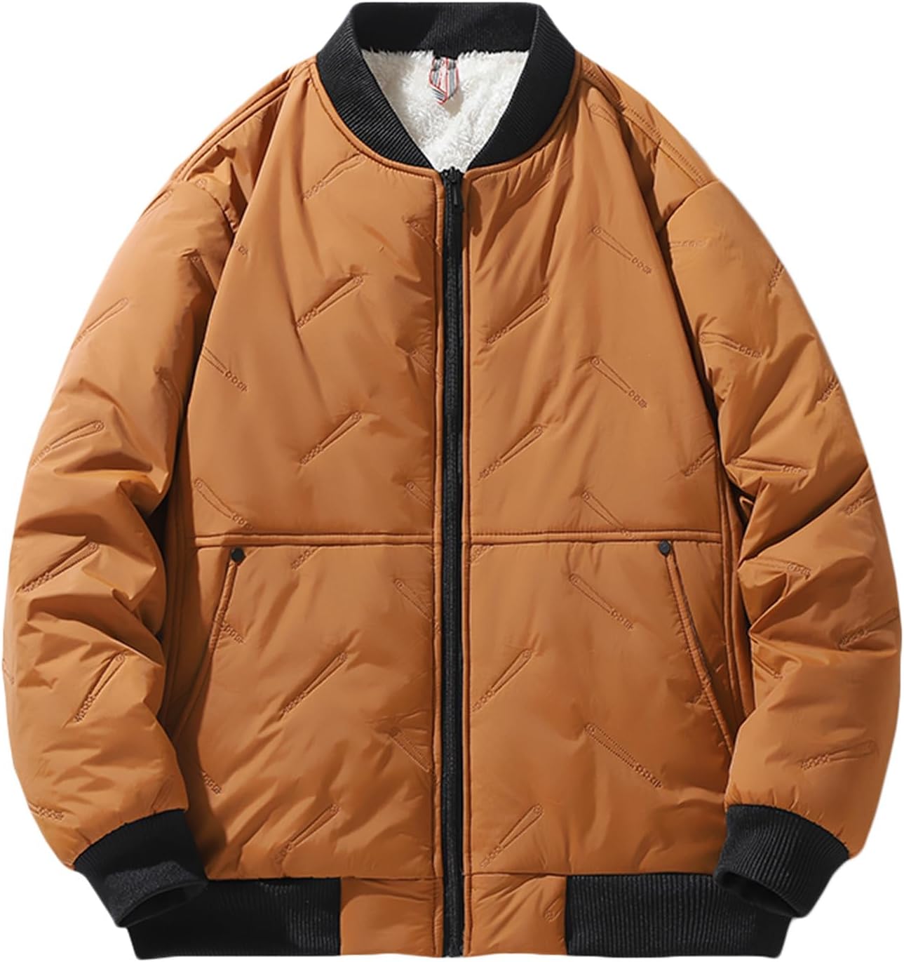 NATHGAM Puffer Jacket Men Baggy Waterproof Winter Bubble Coats Jackets Stand Collar Thick Warm Down Jacket Oversized Outwear