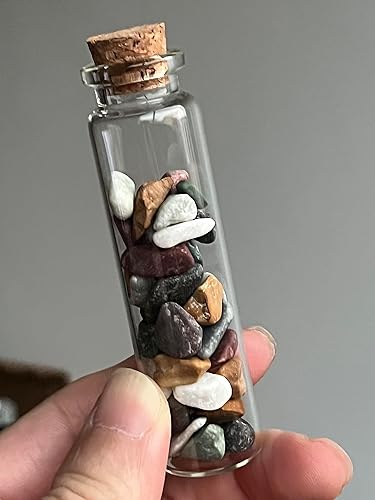 Miniatura 4 de MaxMau 100 juegos de botellas de vidrio de 0.7 onzas líquidas con tapón de corcho, pequeños frascos de vidrio transparentes para recuerdos de boda,