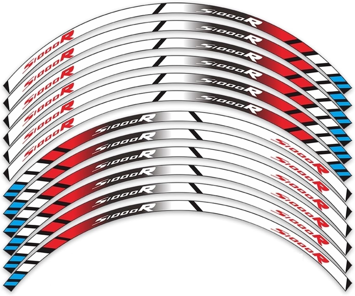for S1000R for S1000 R for S 1000R for S 1000 R Wheel Stickers Motorcycle Sticker Wheel Rim Decal(2)