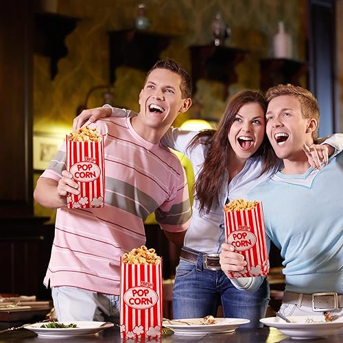 Miniatura 6 de 300 bolsas de palomitas de maíz, resistentes a la grasa, contenedores de papel desechables para Navidad, Acción de Gracias, películas, fiestas