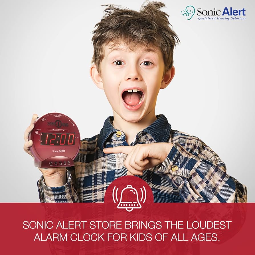 Amazon.co.jp: Sonic Alert ソニックボム デュアル目覚まし時計 ベッド