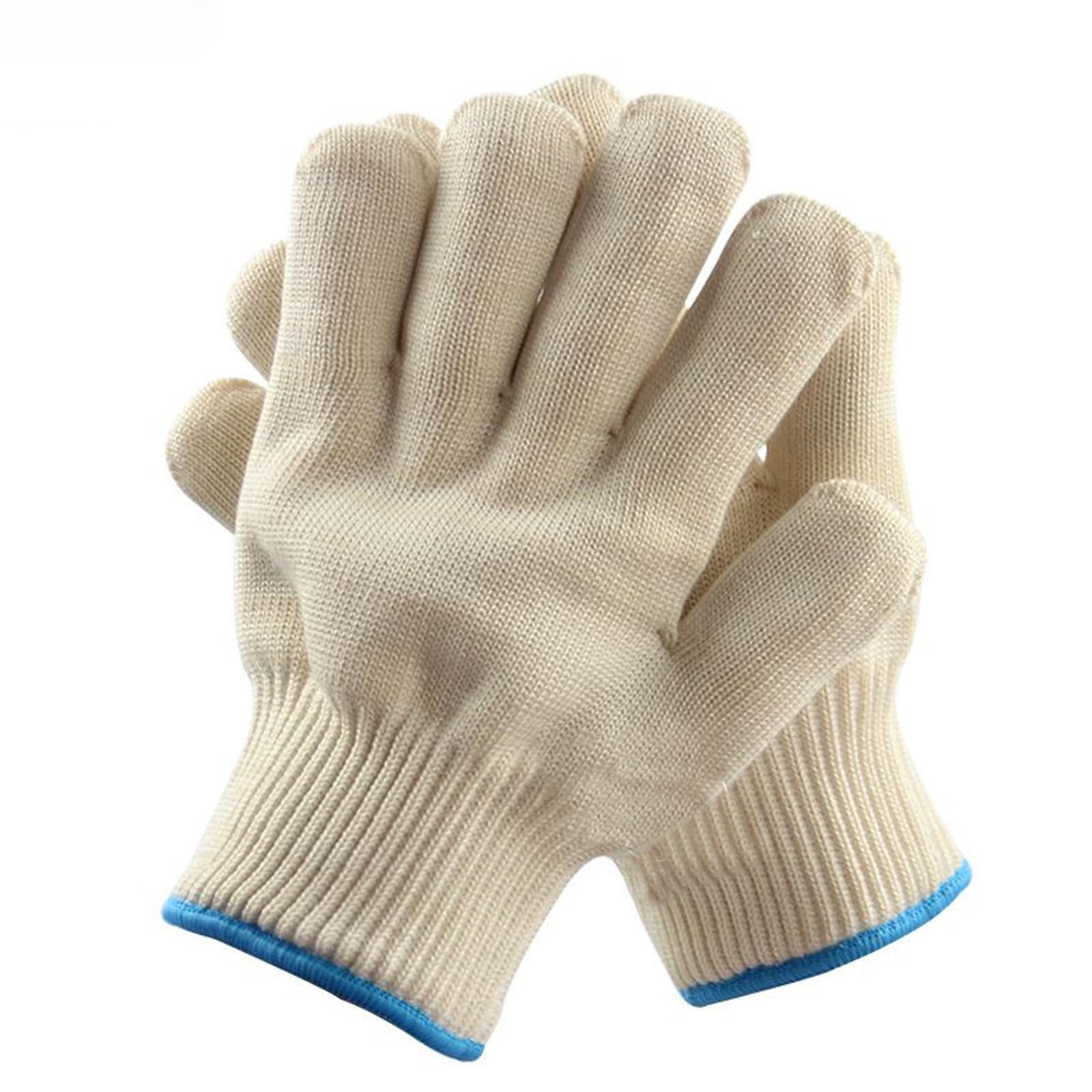 1 Pair Heat Resistant Oven Gloves, Fingered Kitchen Cooking Gloves