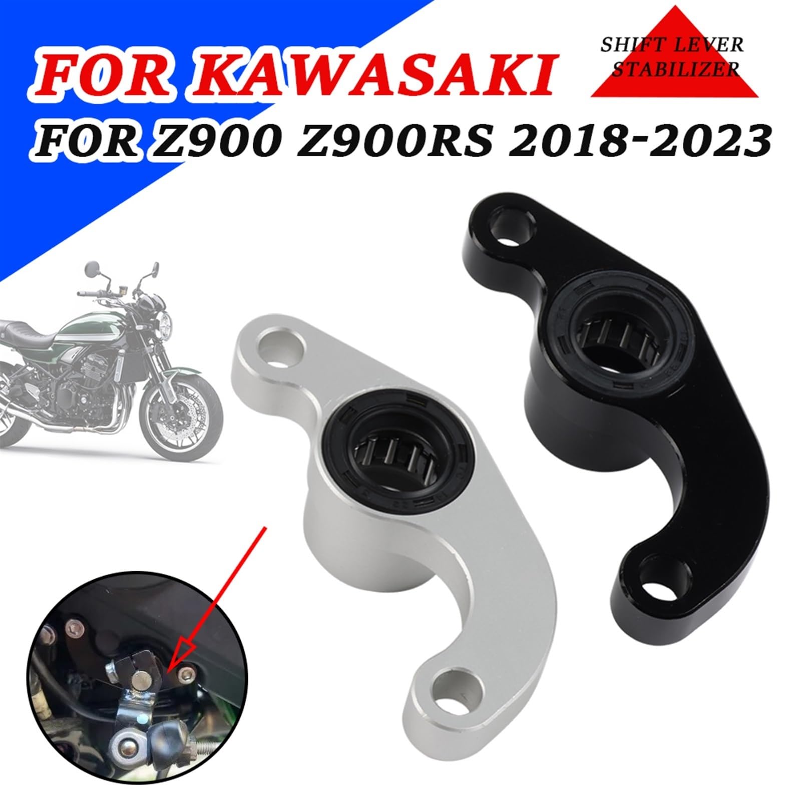 Pedale Cambio Per Kawasaki Z900 2017-2023 - In Alluminio, Ricambio Alta Qualità - Foto 3