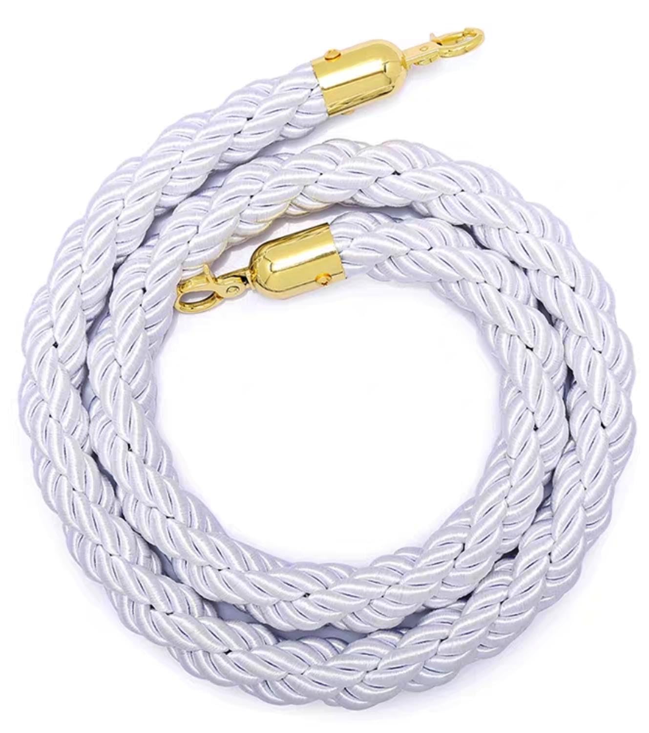 Aioneer 3M Queue Management Rope, 1.5M With, 11 Colors For Post Stanchions, Visitor Direction In Hotels, Crowd Control Barrier, Safety Line For Events