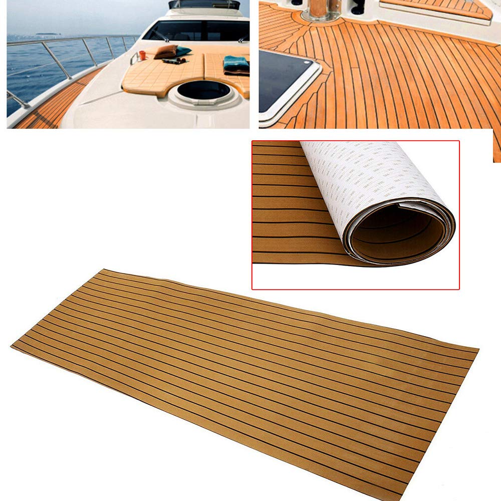 Buy OUKANING Eva Foam NonSlip Marine Mat Back Synthetic Teak Decks for