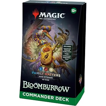 Magic: The Gathering Bloomburrow Commander Deck - Family Items (Deck of 100 Cards, Collector's Booster Sample Pack of 2 Cards