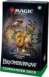 Bloomburrow Commander Deck - Family Matters (100-Card Deck, 2-Card Collector Booster Sample Pack + Accessories)